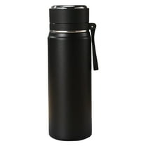 Ccgaton Store Clearance Sale! 1Pc Insulated Water Bottle with Cup Travel Coffee Mug with Handle Stainless Steel Thermos for Hot and Cold Drinks Water Flask , Travel Thermal Cups for Holder, Gym, L