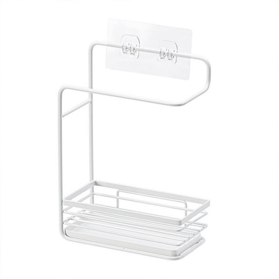 Ccgaton Store Dishwashing Sponge Rag Draining Storage Rack Kitchen Wall ...