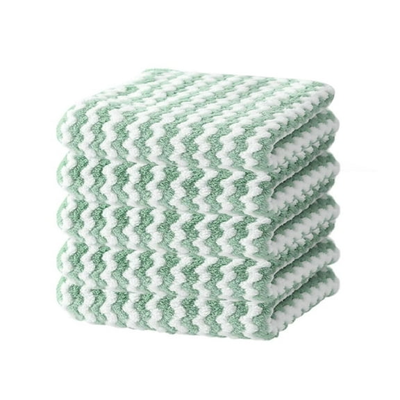 Ccgaton Store End of 2025 Big PromotionMicrofiber Cleaning Cloth 5 Packs Set Super Absorbent Kitchen Dish Cloths for Wash Dishes Upgrade Kitchen Towels for Dish Drying Washing Reusable Must-Have