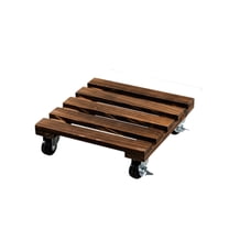 Ccgaton Store End of 2025 Big PromotionPlant Caddy with Wheels Rolling Plant Stand LBS Heavy Duty Wooden Square Plant with 360° Lockable Caster Wheels for Outdoor Indoor Large Plant Must-Have