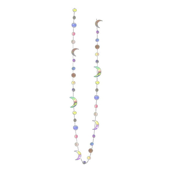 Ccgaton Store End of 2025 Clearance Star Moon Circle Dot Garland Decoration Kit Hanging and Streamer Bunting Banner for Kids First Birthday Ramadan EID Baby Ornaments