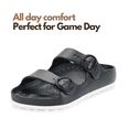 thumbnail image 1 of Ccilu Horizon Check Women Casual Beach Slide Comfortable Sandals with Adjustable Buckle Straps, 1 of 7