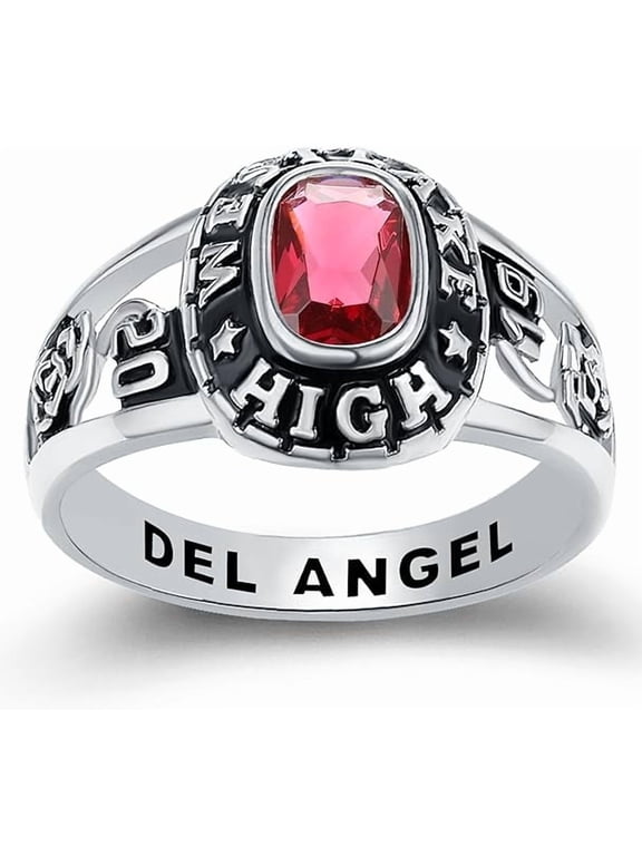 Custom Class Rings Fully Personalized Class Rings for Women Rings Class Rings for Women High School Birthstone Graduation Rings of 2024 Size 5-15