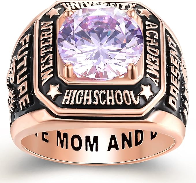 Ccjcinata Fully Personalized class rings for men's high school