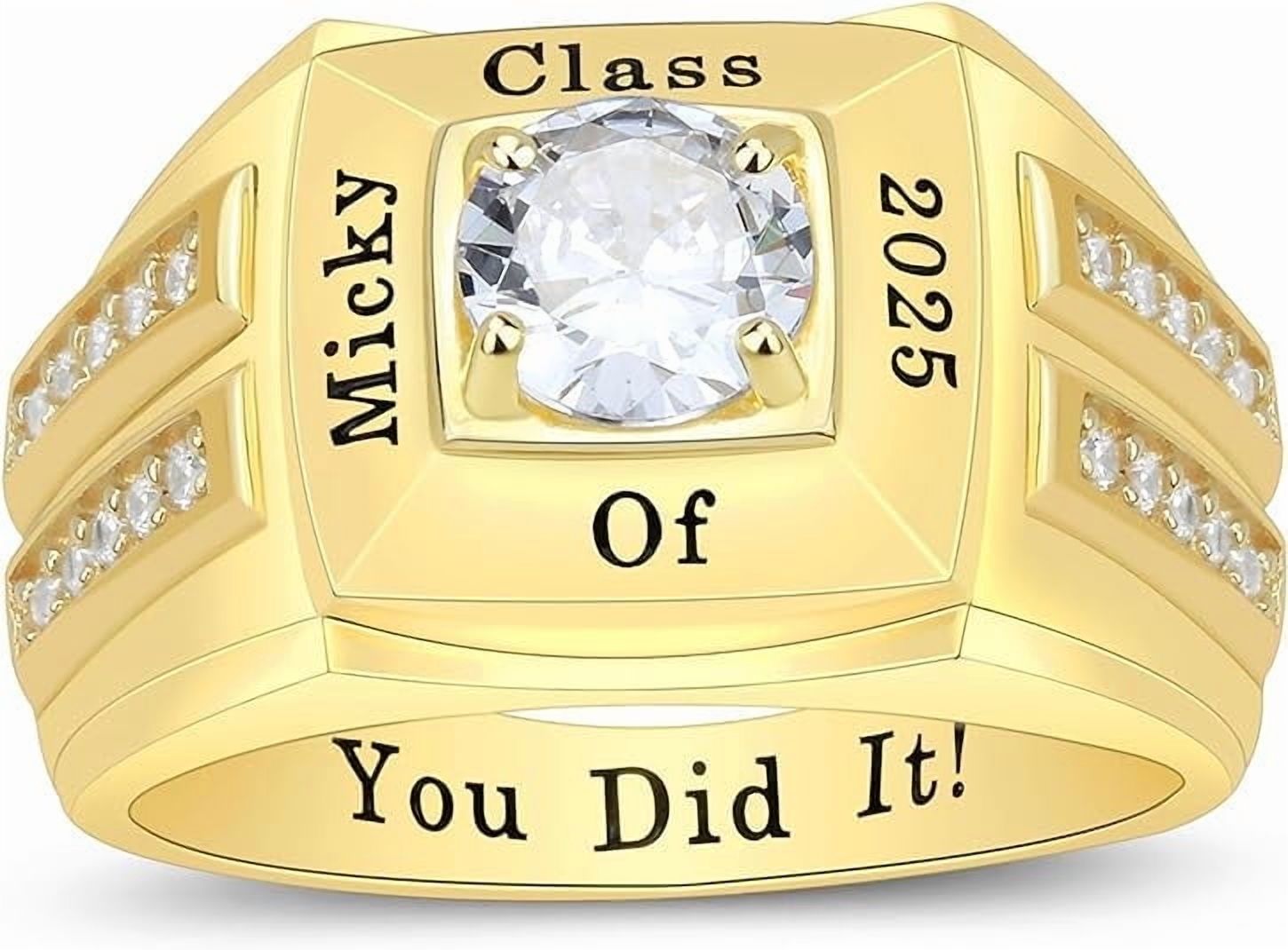 Man Grad Rings Ccjcinata Personalized Customizable university class rings for high ...