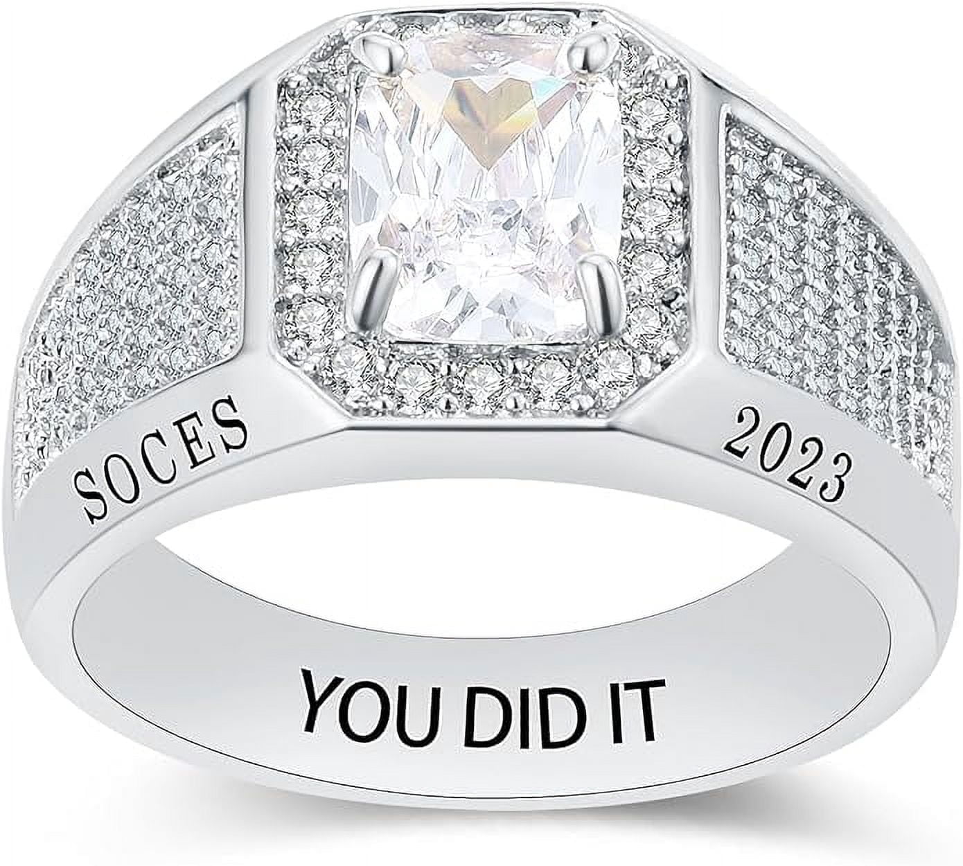 Ccjcinata-Personalized class rings for high school Customizable ...