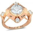 thumbnail image 1 of Ccjcinata Sterling Silver women's high school class rings-graduation rings for women 2024-class rings for women high school customizable-deluxe class ring (Sterling Silver - Rose Gold Plated), 1 of 10
