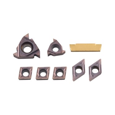 CCMT 060204 External Turning Inserts – 10Pcs 11IR AG60, CVD Coated, Hardness 95 – Lathe Carbide Tool