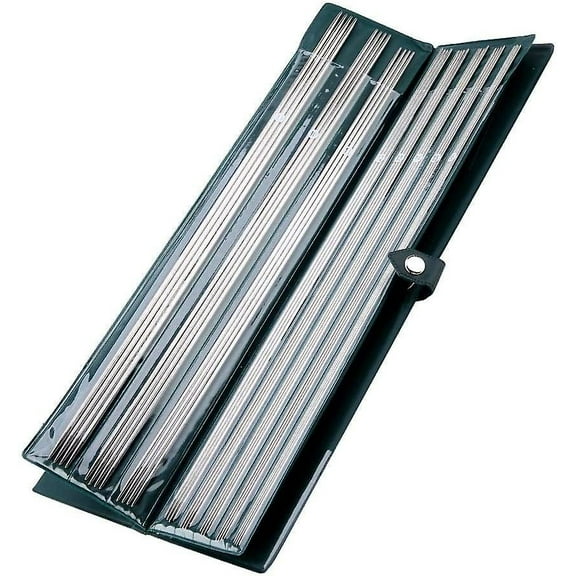 Ccnzzitsht Knitting Needle, 44Pcs Double Pointed Needle Set Multi-Size Straight Knitting Needle for Handcraft Sweater Beginners and Professionals DIY(36cm)