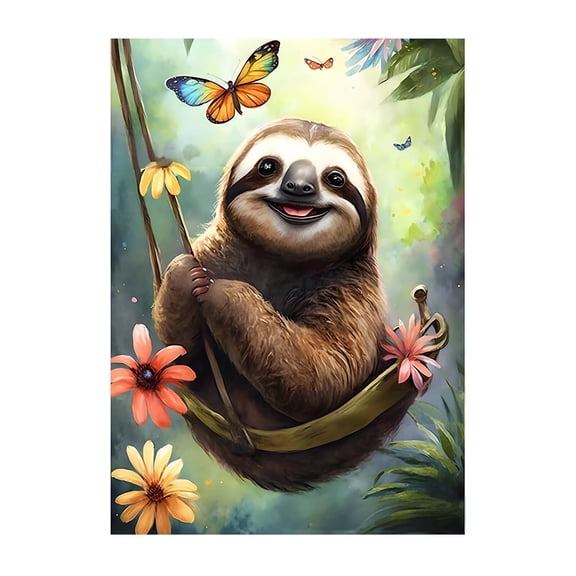 Ccocc Custom gem Painting Lazy Sloth gem Painting Decor gem Dots Full Drill Diy Wall Art Dimond Art Paintings Style4