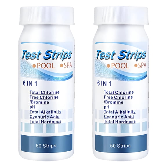 Ccocc Pool Test Strips,Hot Tub for Water Quality Testing,6-in-1 pH Strips,2pcs