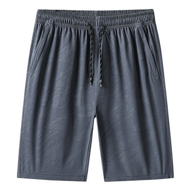 Ccpelsie Athletic Gym Mens Shorts - Workout Black Quick Dry Basketball Shorts with Pockets for Running Casual Activewear(Grey,3XL)