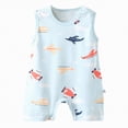 thumbnail image 1 of Ccpelsie Baby Bodysuit Newborn Tie Dye Clothes Infant Waffle One Piece Romper Baby Boys Girls Short Sleeve Jumpsuit Outfits(Sky Blue,0-6 Months), 1 of 4
