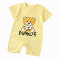 thumbnail image 1 of Ccpelsie Baby Boy Girl Romper Short Sleeve Solid Bodysuit Jumpsuit Collared Infant One-Piece Outfits(Orange,6-12 Months), 1 of 4