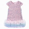 thumbnail image 1 of Ccpelsie Baby Girls Tutu Dress Summer Sleeveless Backless Princess Birthday Party Dresses Sequin Ruffle Tulle Bowknot Sundress(Pink,2-3 Years), 1 of 6