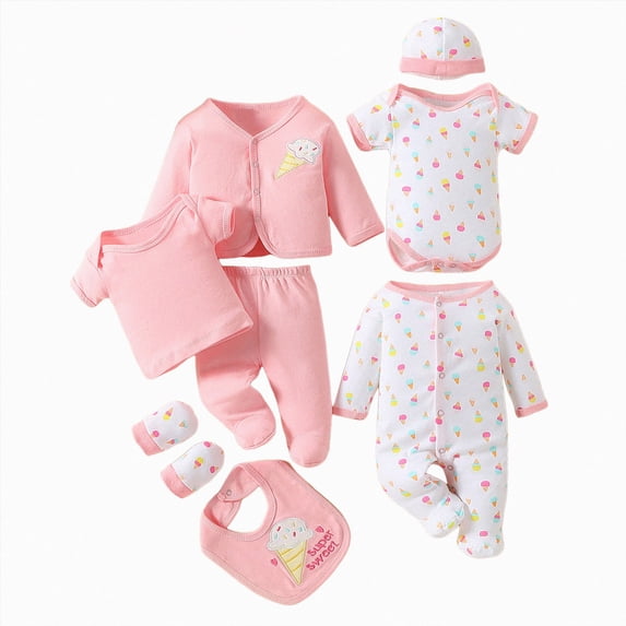Ccpelsie Baby Layette Gift Set Multiple Piece New Born Boy and Girls Gift Set Baby Clothes Newborn Clothes