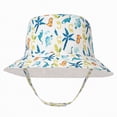 thumbnail image 1 of Ccpelsie Baby Sun Hat 0-6 Years Toddler Boys Girls Adjustable Bucket Hats Kids Bucket Hats Wide Brim Beach Swim Pool(Blue,L), 1 of 6