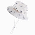 thumbnail image 1 of Ccpelsie Baby Sun Hat UPF 50+ Sun Protective Toddler Bucket Hat Summer Kids Beach Hats Wide Brim Outdoor Play Hat for Boys Girls White, 1 of 4
