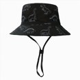 thumbnail image 1 of Ccpelsie Baby Sun Hat for Baby Girl Boy 0-4T - Wide Brim Toddler Bucket Hat Adjustable Strap Infant Hats for Outdoor(Black,3-5 Years), 1 of 4