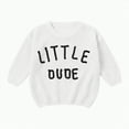 thumbnail image 1 of Ccpelsie Big/Little Boys Warm Casual Pullover Sweaters Kids Crewneck Knit Jumper Tops for Fall and Winter(White,12-18 Months), 1 of 6
