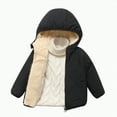 thumbnail image 1 of Ccpelsie Boy Winter Coat Warm Quilted Puffer Parka Jacket with Detachable Hood for Big/Little Kid(Black,18-24 Months), 1 of 3