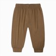 thumbnail image 1 of Ccpelsie Boy's Baggy Sweatpants Elastic Waist Open Bottom Straight Leg Workout Athletic Pants for Fall Winter(Brown,12-24 Months), 1 of 6