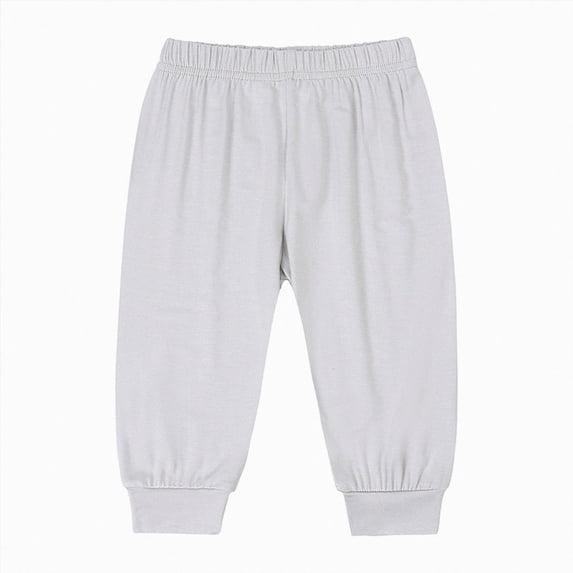 Ccpelsie Boy's Baggy Sweatpants Elastic Waist Open Bottom Straight Leg Workout Athletic Pants for Fall Winter(Grey,9-12 Months)