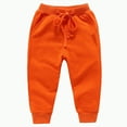 thumbnail image 1 of Ccpelsie Boy's Cargo Joggers Pants Youth Hiking Lightweight Pants for Sports Outdoor with Pockets(Orange,9-10 Years), 1 of 4