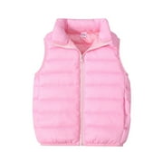 Ccpelsie Boys Girls' Light Weight Down Vest, Kids Lightweight Sleeveless Jacket, Boys Girls Puffer Down Vest(RD2,8-9 Years)