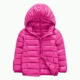 thumbnail image 1 of Ccpelsie Boys' Hooded Puffer Jacket Warm Winter Coat Soft Comfortable Outerwear Jacket for Little/Big Kids(Hot Pink,4-5 Years), 1 of 4