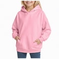 thumbnail image 1 of Ccpelsie Boys' Letter Graphic Print Cute Hoodies Long Sleeve Pullover Hoodie Sweatshirt(Pink,9-10 Years), 1 of 9
