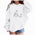 thumbnail image 1 of Ccpelsie Boys Long Sleeve Hooded Sweatshirt Oversized Graphic Hoodies Casual Pullovers Tops(White,11-12 Years), 1 of 5