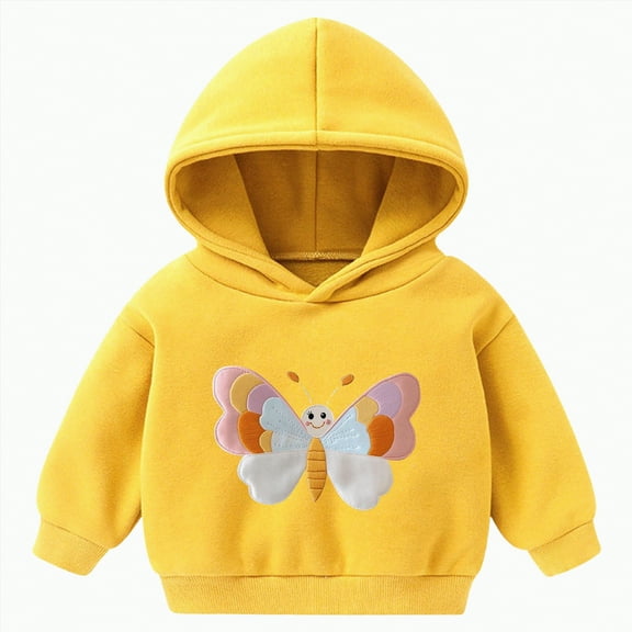 Ccpelsie Boys' Pullover Hoodie Soft Fleece Stylish Graphic Hooded Sweatshirt with Kangaroo Pocket for Little/Big Kids(Yellow,3-4 Years)