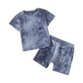 thumbnail image 1 of Ccpelsie Boys Summer Clothing Sets Cute Letters Print Shirt and Shorts Outfits Toddler Kids Clothes for Summer(Grey,3-4 Years), 1 of 5