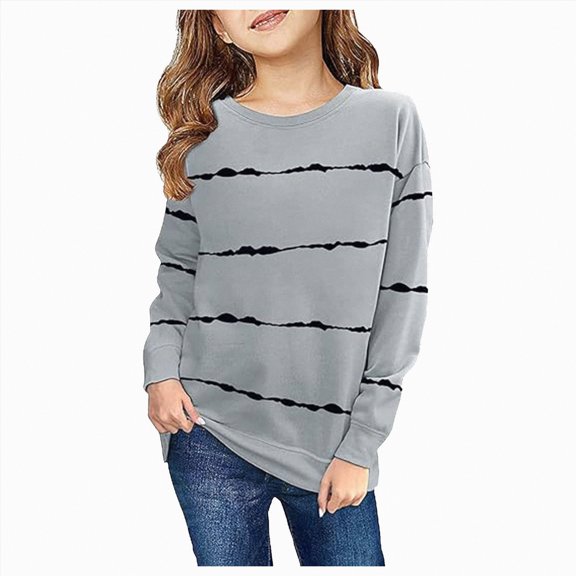 Ccpelsie Boys' Sweatshirt, Cotton Crewneck Pullover, Kids' Fleece Sweatshirt for Toddler Kids(Grey,12-18 Months)