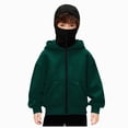 thumbnail image 1 of Ccpelsie Boys and Girls Fall Winter Casual Hoodie Sweatshirt for Kids & Teens Long Sleeve Pullover with Kangaroo PocketDark Green,12-13 Years), 1 of 6
