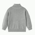 thumbnail image 1 of Ccpelsie Boys' and Toddler Long Sleeve Classic V-Neck Pullover Sweater Fall Warm Top for Kids(Grey,3-4 Years), 1 of 8