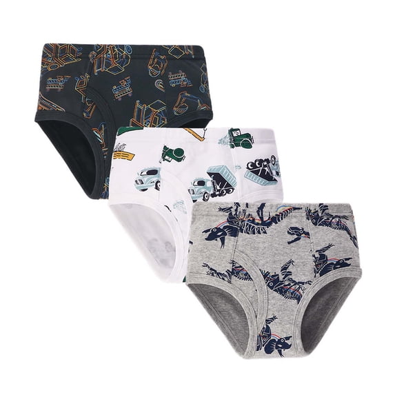 Ccpelsie Boys' and Toddler Underwear, Comfort Flex Waistband Boxer Briefs, Multiple Packs Available(Grey,6-7 Years)