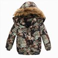 thumbnail image 1 of Ccpelsie Classic Puffer Jacket for Boy Jacket Lightweight Winter Warm Zip-Off Coat with Pocket for Little Kid Big Kid(Camouflage,3-4Y/XL), 1 of 6