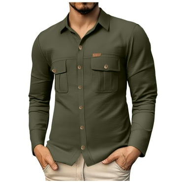 Ccpelsie Denim Jacket Men Durable Comfortable and High Performance Jean Jacket Men Green,XXL