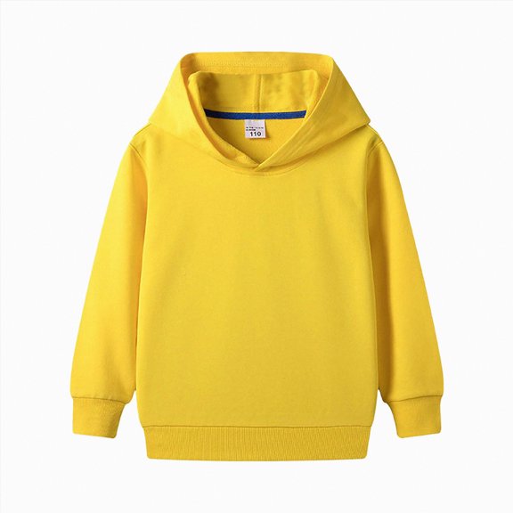 Ccpelsie Fashion Print Sweatshirt for Boys Toddler & Kids Big Boy's Little Boy's Pullover Hoodies(Yellow,18-24 Months)