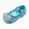 thumbnail image 1 of Ccpelsie Flower Girl Shoes Dress Shoes Toddler Girls Flats Princess Wedding Shoes for Little Big Kids(Sky Blue,13.5), 1 of 9