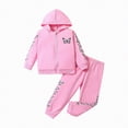 thumbnail image 1 of Ccpelsie Girl Fall Outfit Toddler Girl Winter Clothes Long Sleeve Top and Flared Pant 2-Piece Clothing Set for Kid(Pink,4-5 years), 1 of 9