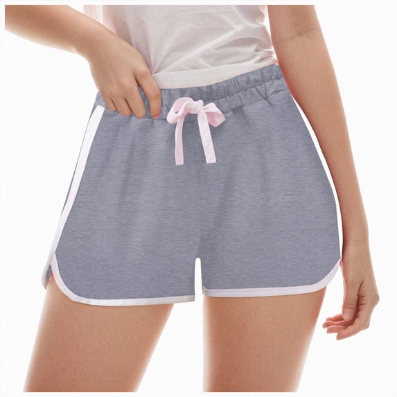 Ccpelsie Girl's Bow Front Dolphin Shorts Elastic Waist Casual Workout Athletic Shorts for Kids(Grey,18-24 Months)