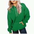 thumbnail image 1 of Ccpelsie Girl's Cartoon Letter Graphic Print Hoodie Long Sleeve Sweatshirt Pullovers(Green,5-6 Years), 1 of 5
