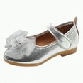 thumbnail image 1 of Ccpelsie Girls Ballet Flats Flower Shoes Mary Jane Ballerina Flat Dress Shoes for Daily/Wedding/Party(Silver,12.5), 1 of 9