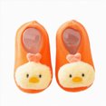 thumbnail image 1 of Ccpelsie Girls Boys House Slipper Cozy Plush Slip-on Bedroom Shoes Toddler Kids Warm Indoor Slippers for Winter(Orange,XL), 1 of 4