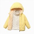 thumbnail image 1 of Ccpelsie Girls Coat Long Sleeve Winter Jacket Lightweight Warm Puffer Outwear with Pocket for Toddler(Yellow,3-4 Years), 1 of 3