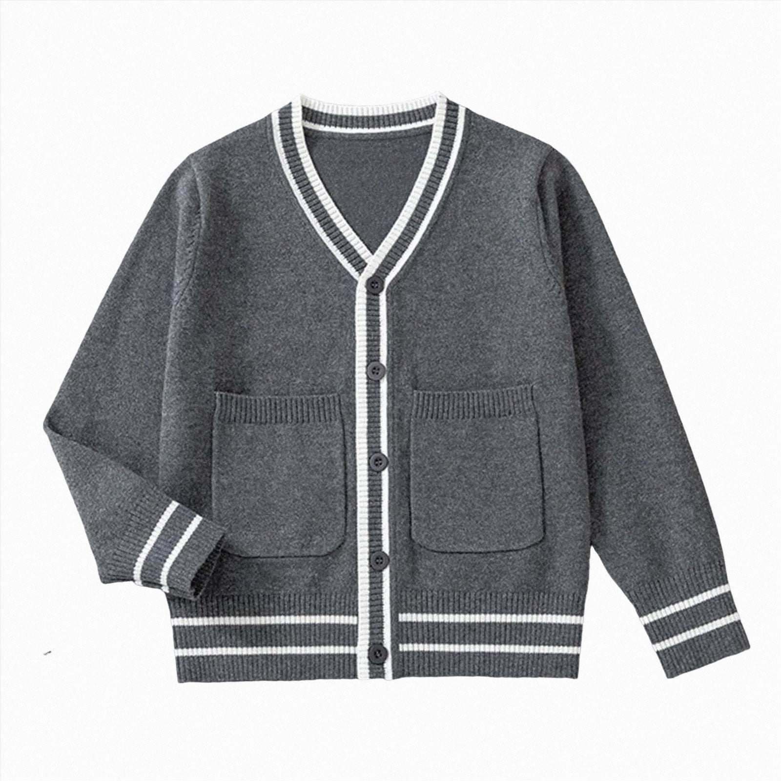Ccpelsie Girls Long Sleeve Cardigan Sweater Girls Fall Winter Button ...