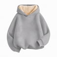 thumbnail image 1 of Ccpelsie Girls Long Sleeve Lightweight Hoodie Kids Workout Running Pullover Top for Toddler(Grey,5-6 Years), 1 of 9